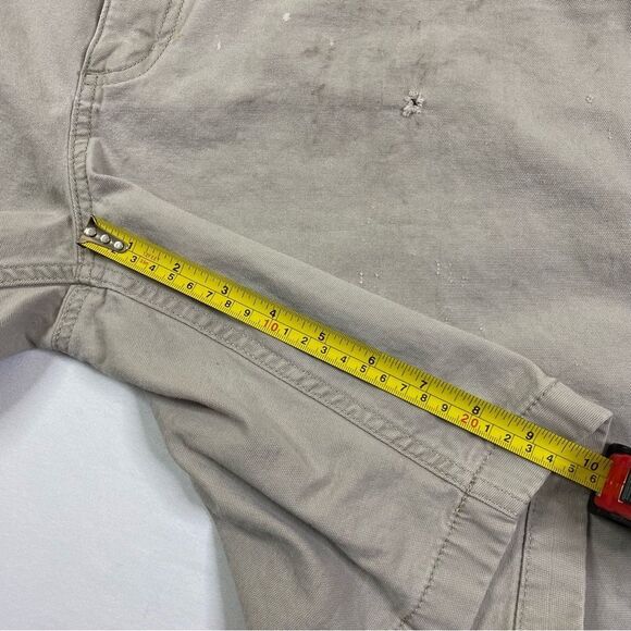 Carhartt Rugged Flex Relaxed Fit Canvas Work Shorts Men's 40 Stained Beige - Picture 11 of 14